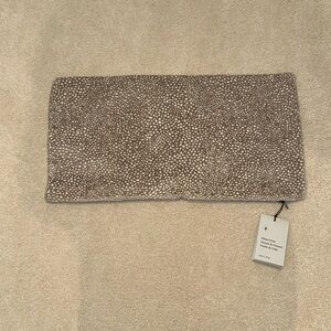 NWT West Elm Jacquard Chenille 12x21 Dark Tan Pillow Cover